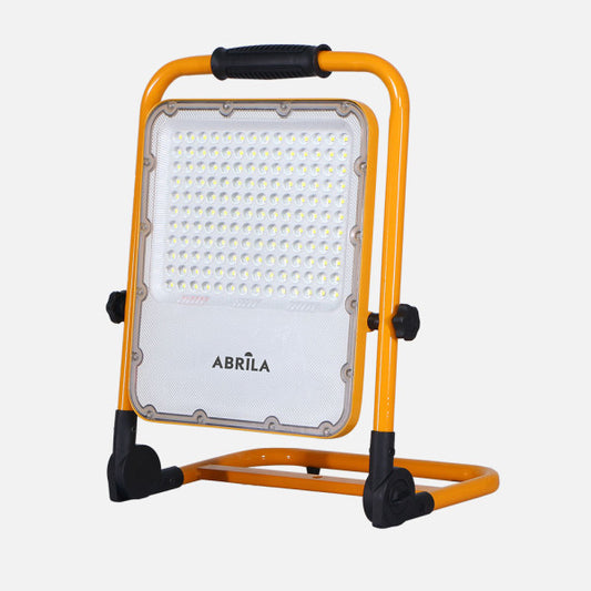 Proyector Inalambrico Brion 100w 6500k Amarillo 2970lm 4modos Ip65 Cable 1m Orientable 38,5x30,5x6,5cm