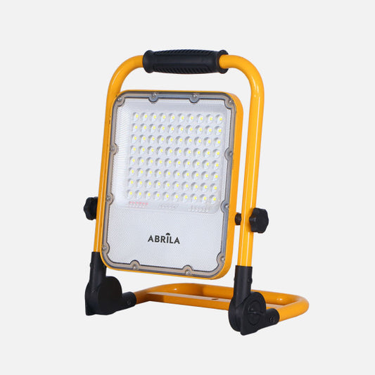 Proyector Inalambrico Brion 50w 6500k Amarillo 1980lm 4modos Ip65 Cable 1m Orientable 33x25,5x6cm