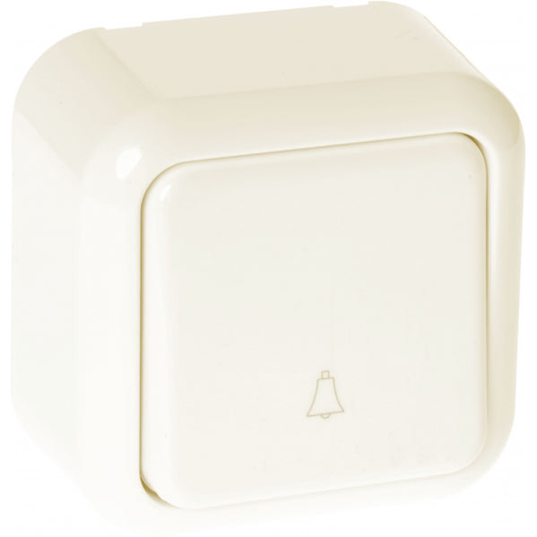 Pulsador Timbre Serie Ancient Beis 6x6x3 Cm