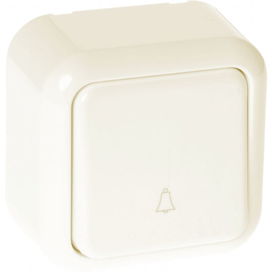 Pulsador Timbre Serie Ancient Beis 6x6x3 Cm