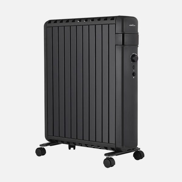 Radiador Aceite Polonia 2500w Negro Aletas Cerradas 11elementos 3potencias Antivuelco Protec.segurid.63,5x52,5x24,5cm