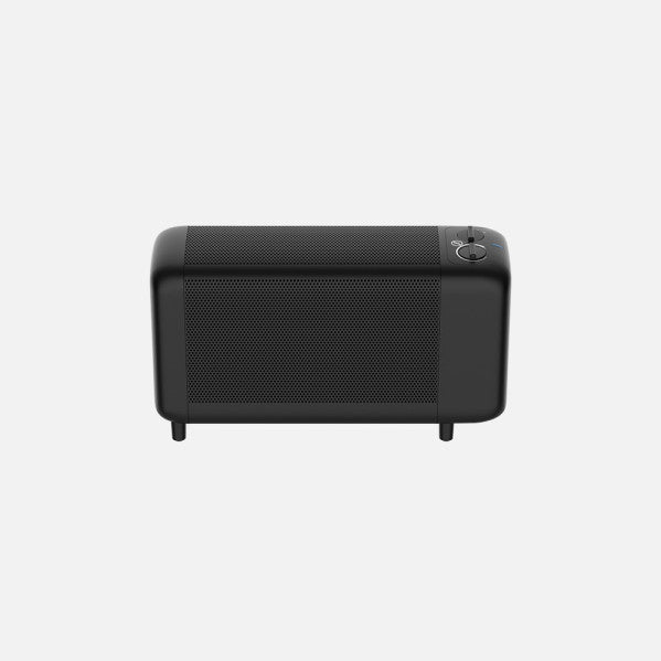 Radiador De Mica Pinsapo 1000w Negro 2pot Antivuelco Luz Ind.protecc.seg.termost.reg.29x50x16cm