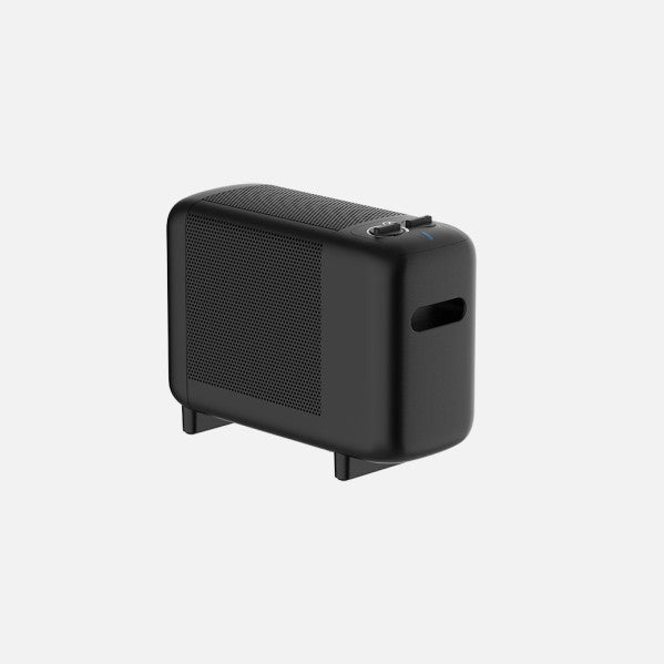 Radiador De Mica Pinsapo 600w Negro 2pot Antivuelco 29x38x16cm