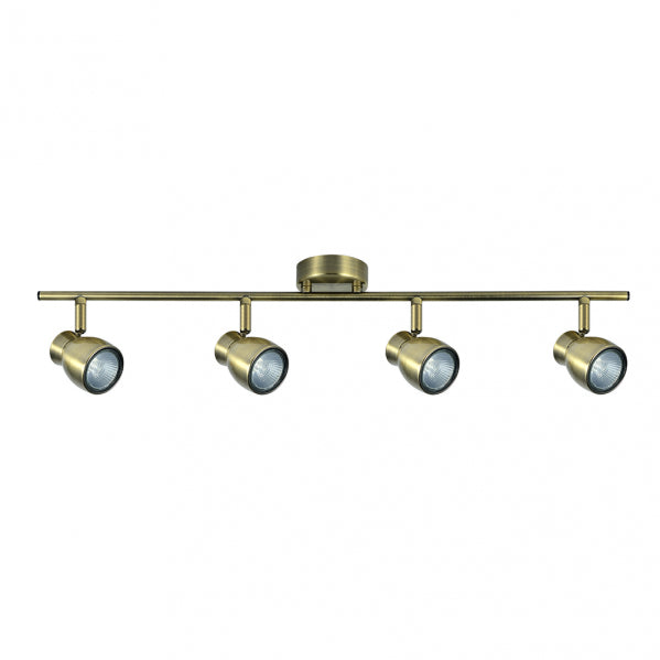 Regleta Chacho 4xgu10 Cuero 14x69,5x8,5 Cm