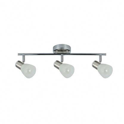 Regleta Cholo 3xe14 Cromo/niquel  16x48,5x10 Cm