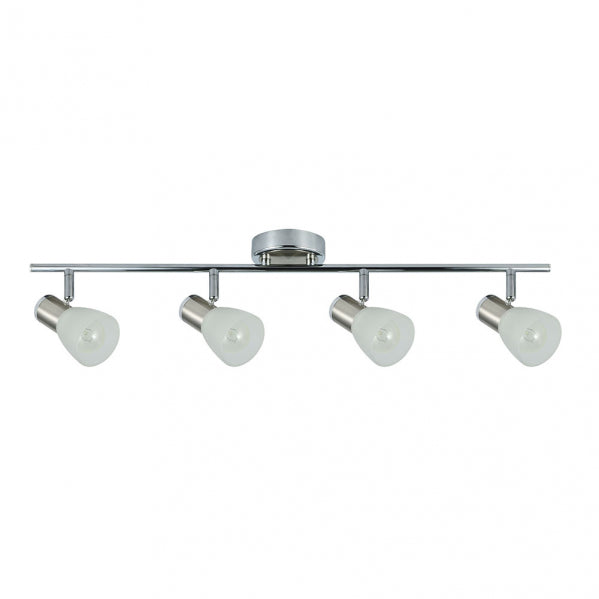 Regleta Cholo 4xe14 Cromo/niquel  16x69,5x10 Cm