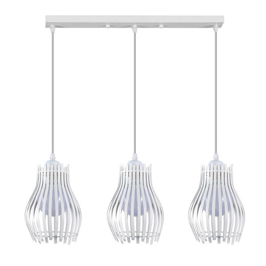 Regleta Ragusa Blanca 3xe27 Regx64x16cm
