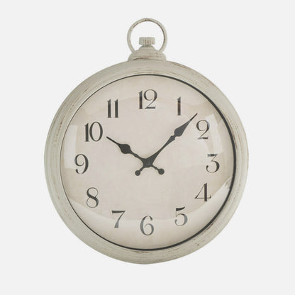 Reloj De Pared Epoca Blanco 41x35x5cm Mov.continuo