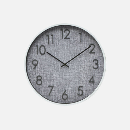 Reloj De Pared Higueron Blanco/gris 40x40x4 Cm Movimiento Continuo