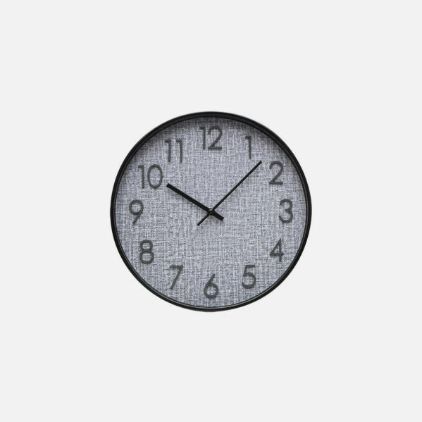 Reloj De Pared Higueron Negro/gris 30x30x4 Cm Movimiento Continuo