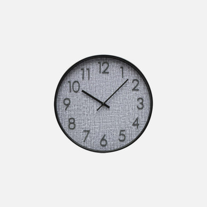 Reloj De Pared Higueron Negro/gris 30x30x4 Cm Movimiento Continuo