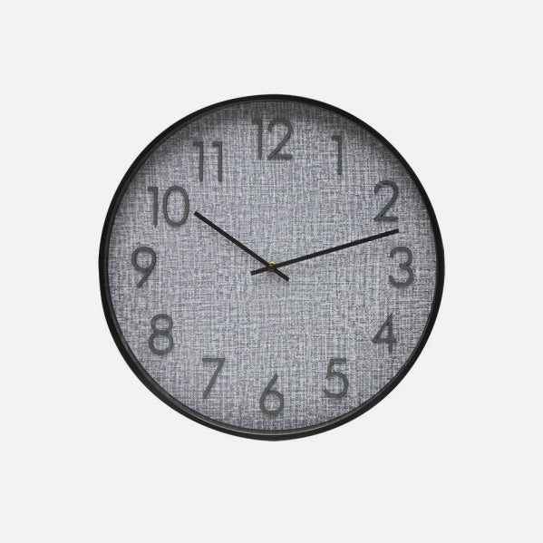 Reloj De Pared Higueron Negro/gris 40x40x4 Cm Movimiento Continuo