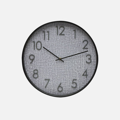 Reloj De Pared Higueron Negro/gris 40x40x4 Cm Movimiento Continuo