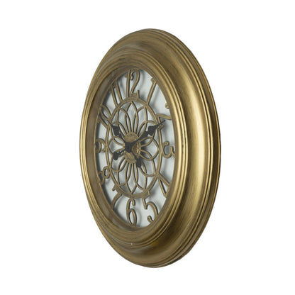 Reloj De Pared Kumico Oro 58d Agujas Retro Industrial Gran Tamaño