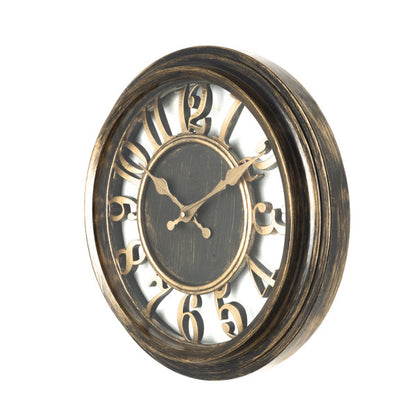 Reloj De Pared Limbo Cuero envejecido 33d Mov.continuo