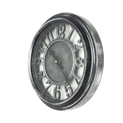 Reloj De Pared Limbo Negro / Plata  33d Mov.continuo