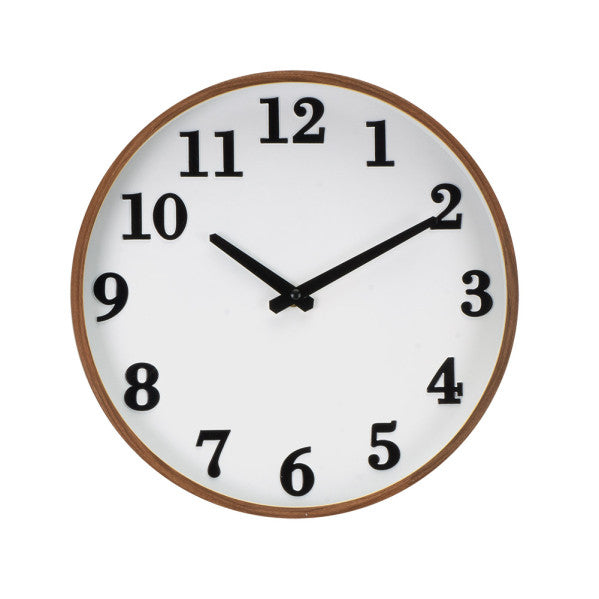 Reloj De Pared Lisbon Madera Osc/blan 30d Mov.cont