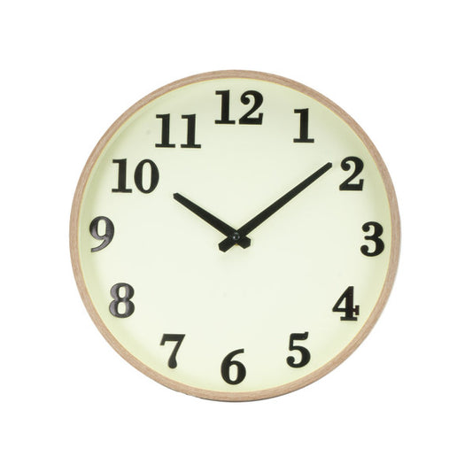 Reloj De Pared Lisbon Madera/vainilla 30d Mov.cont