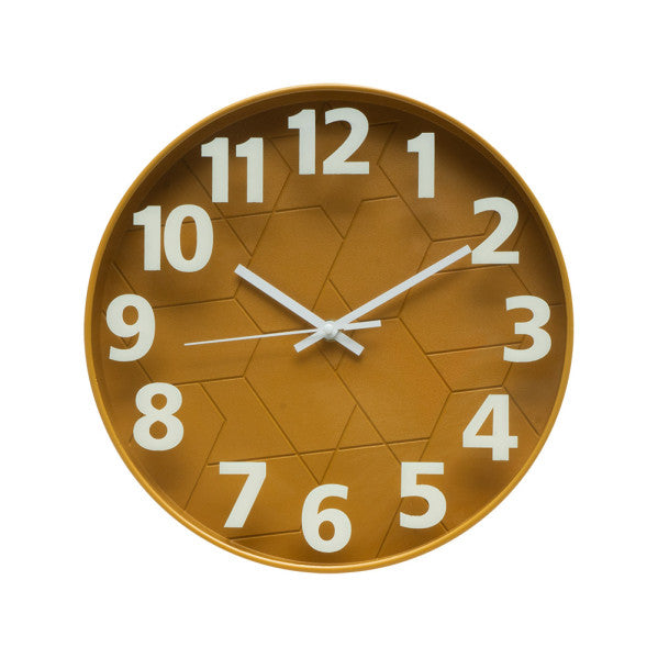 Reloj De Pared Mouse Amarillo 30d Mov.continuo