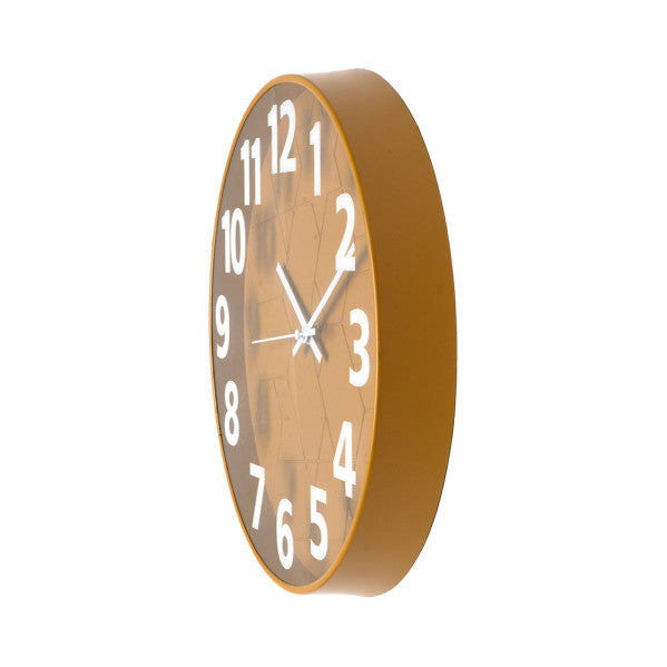 Reloj De Pared Mouse Amarillo 30d Mov.continuo