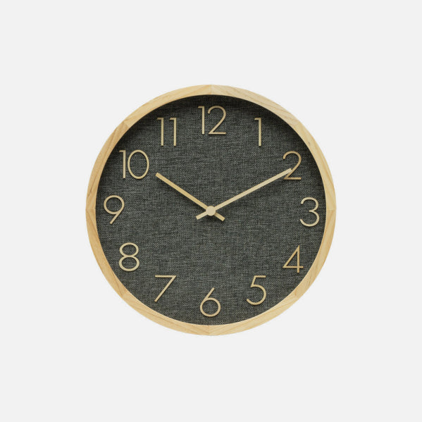 Reloj De Pared Rosellon Haya/gris 30x30x4cm Mov. Continuo