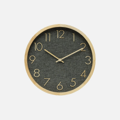 Reloj De Pared Rosellon Haya/gris 30x30x4cm Mov. Continuo