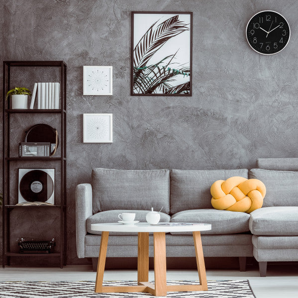 Reloj De Pared Tiempo Blanco-negro 30d  Movimiento Continuo