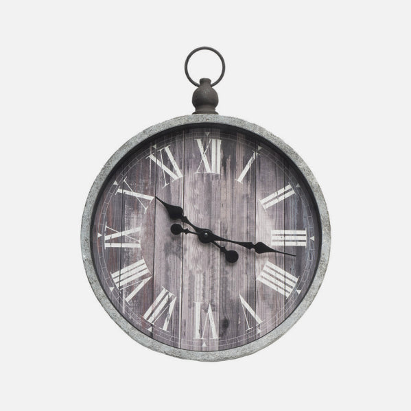 Reloj De Pared Velvet Rustico 44x37,5x6cm Agujas Retro
