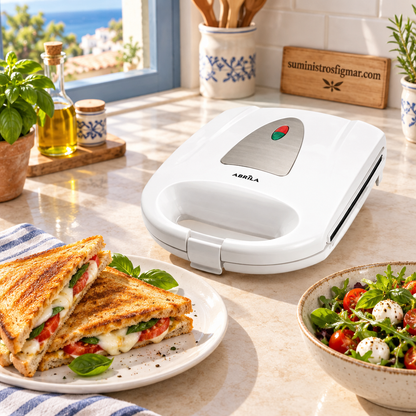 Sandwichera Florina en cocina mediterránea con suministrosfigmar.com