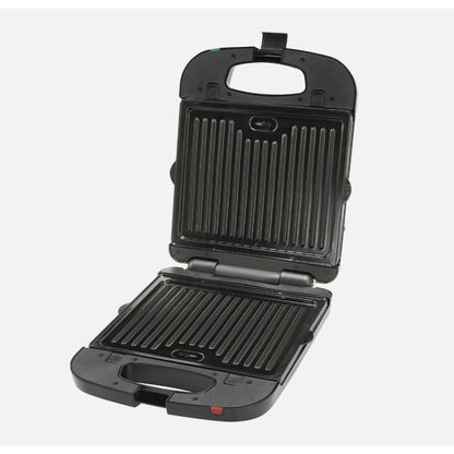 Sandwichera Teba 1300w Negro/acero 2placas Intercambiables 26x11cm luz.ind.4sandw/grill Antiadh.10x29x35cm