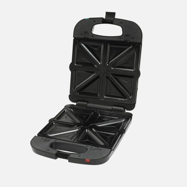 Sandwichera Teba 1300w Negro/acero 2placas Intercambiables 26x11cm luz.ind.4sandw/grill Antiadh.10x29x35cm
