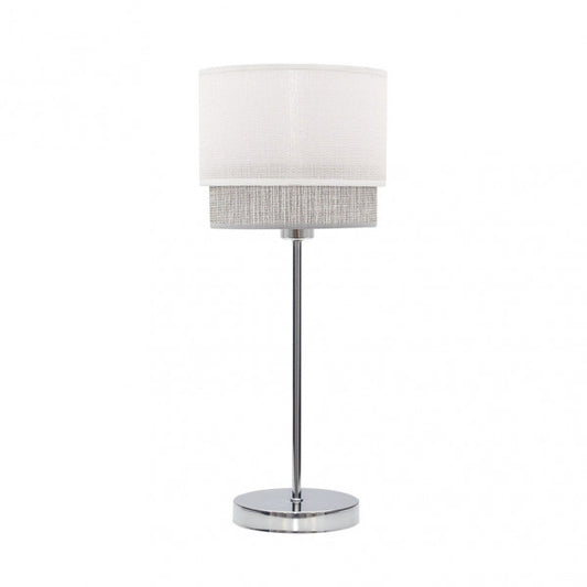 Sobre Mesa Kenya 1xe14 Blanco/gris 45x18x18 Cm
