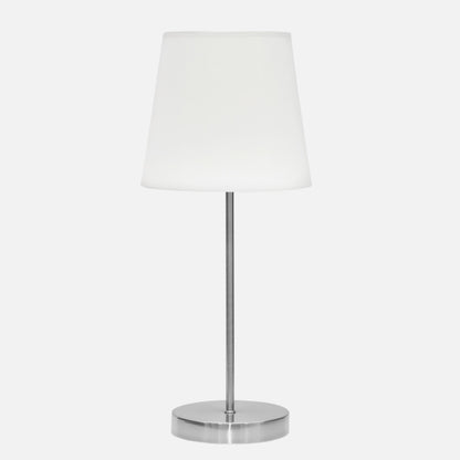 Sobre Mesa Maldivas 1xe14 Niquel/blanco 46x20x20 Cm