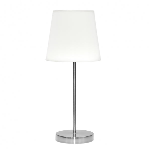 Sobre Mesa Maldivas 1xe14 Niquel/blanco 46x20x20 Cm
