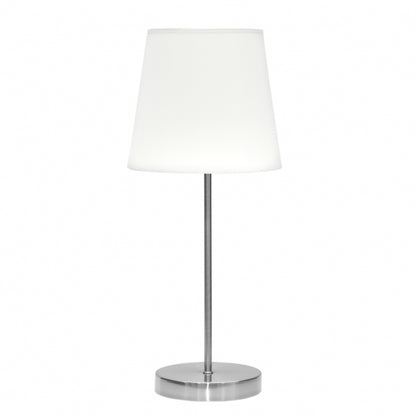 Sobre Mesa Maldivas 1xe14 Niquel/blanco 46x20x20 Cm