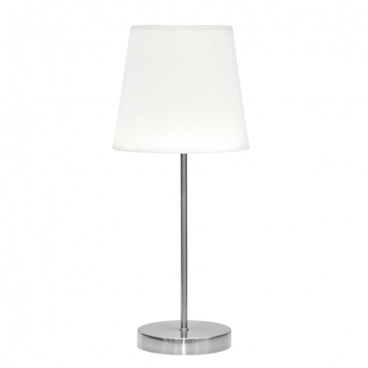 Sobre Mesa Maldivas 1xe14 Niquel/blanco 46x20x20 Cm