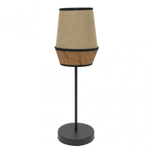 Sobremesa Alto Campana 1xe27 Saco/marron 74x25x25 Cm