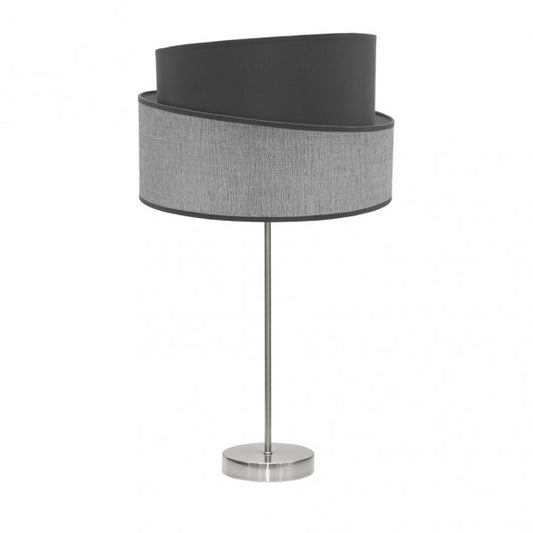 Sobremesa Alto Hara 1xe27 Niquel/gris 66x35x35 Cm