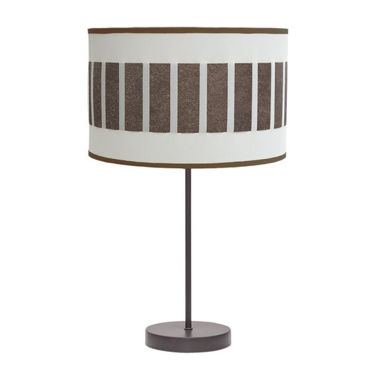 Sobremesa Alto Ivanna 1xe27 Marron/blanco-oxido 62x30x30 Cm