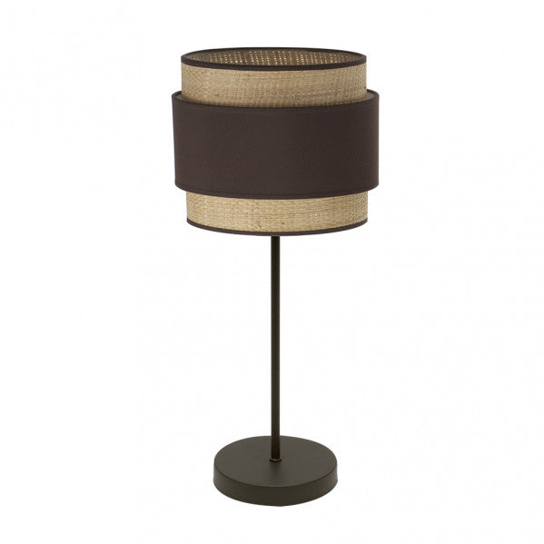 Sobremesa Alto Kandy 1xe27 Natural/marron 67x30x30 Cm