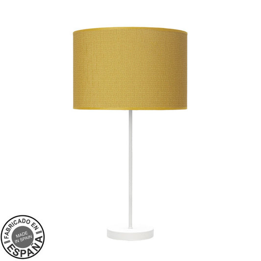 Sobremesa Alto Moda 1xe27 Blanco/amarillo 63x30x30