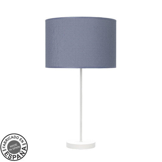 Sobremesa Alto Moda 1xe27 Blanco/azul 63x30x30cm