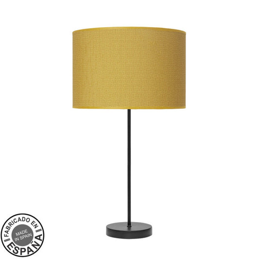 Sobremesa Alto Moda 1xe27 Negro/amarillo 63x30x30