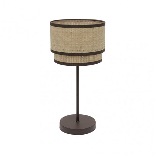 Sobremesa Alto Roque 1xe27 Natural/marron 60x30x30 Cm