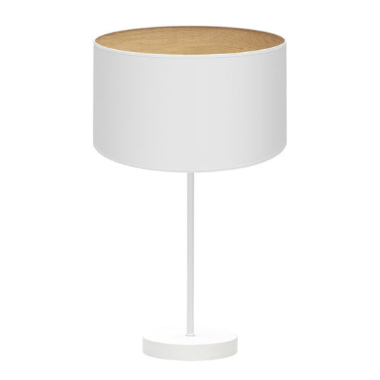 Sobremesa Alto Tania 1xe27 Blanco/blanco-madera Clara 62x30x30 Cm