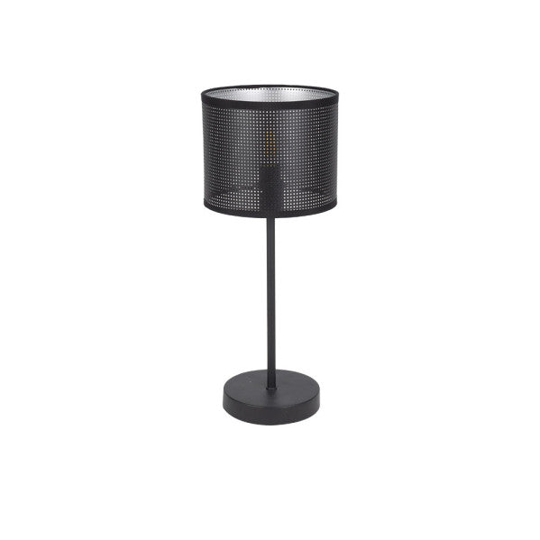 Sobremesa Anastasia 1xe14 Negro/negro-plata 42,5x17x17 Cm
