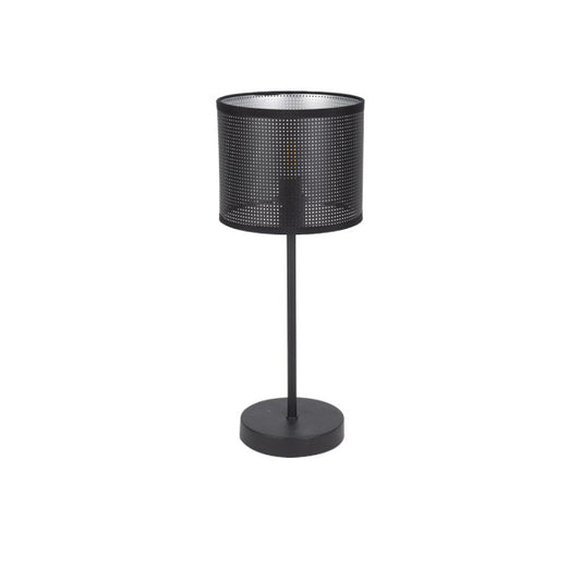 Sobremesa Anastasia 1xe14 Negro/negro-plata 42,5x17x17 Cm