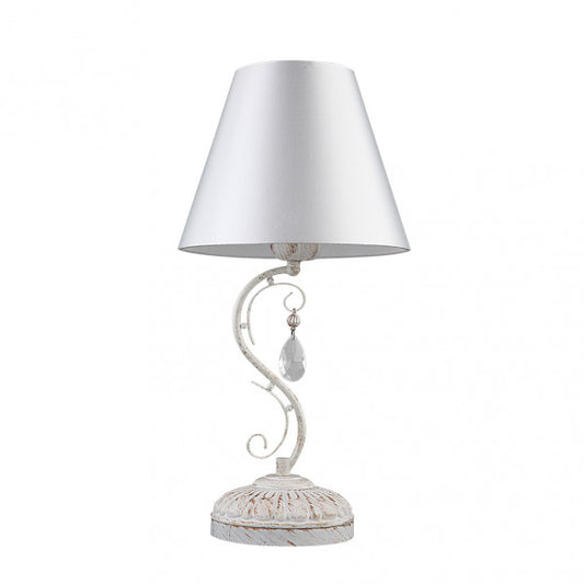 Sobremesa Clematis 1xe14 Blanco/oro 48x25x25 Cm