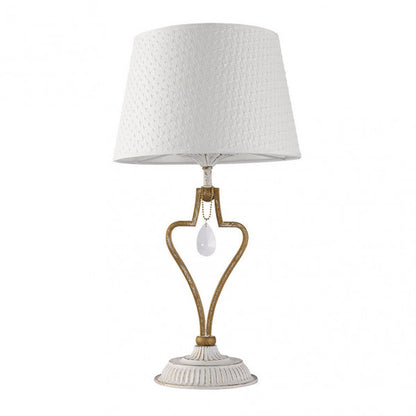Sobremesa Crasas 1xe14 Blanco/oro 49x27x27 Cm