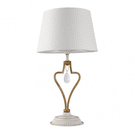 Sobremesa Crasas 1xe14 Blanco/oro 49x27x27 Cm